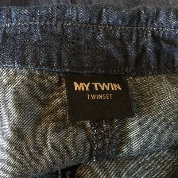 ✔️ Twinset My Twin Beautiful Long Denim Dress Size Small - Picture 11 of 12